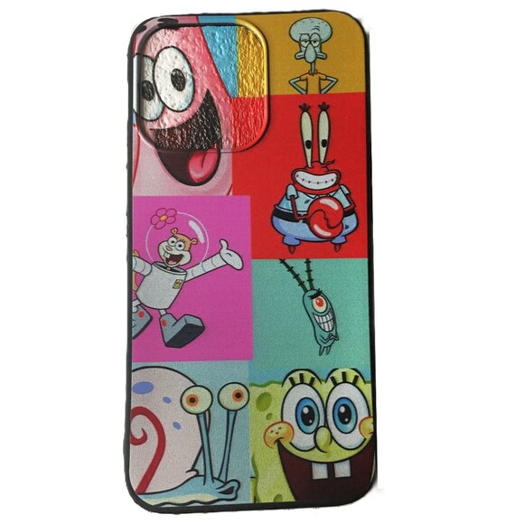 SPONGEBOB AND FRIENDS COLLAGE iPhone 12 Case NEW! - Picture 1 of 7